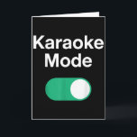 Funny Karaoke Art For Men Women Music Singer Karao Card<br><div class="desc">Funny Karaoke Art For Men Women Music Singer Karaoke Lovers</div>