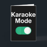 Funny Karaoke Art For Men Women Music Singer Karao Card<br><div class="desc">Funny Karaoke Art For Men Women Music Singer Karaoke Lovers</div>