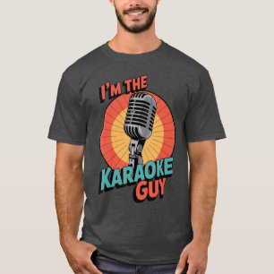 Funny Karaoke Design for Men Dad Singing Music Kar T-Shirt