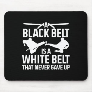 Funny Karate Black Belt For Men Women Taekwondo Ju Mouse Pad