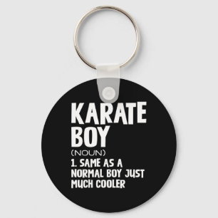 Funny Karate Boys Definition Key Ring
