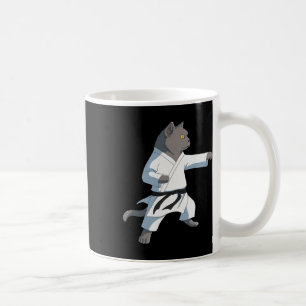 Funny Karate British Shorthair Cat Coffee Mug