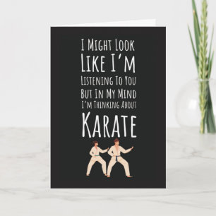 Funny Karate Cards Sports Fighting Self Defence