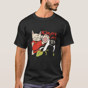 Funny Karate Cat Fighting Kitten Fighter Kitty Com T-Shirt