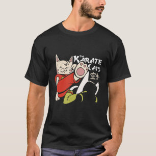 Funny Karate Cat Fighting Kitten Kitty Fighter Com T-Shirt