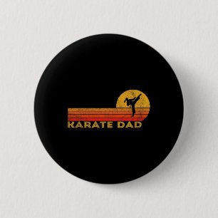 Funny Karate Dad Martial Arts Retro 6 Cm Round Badge