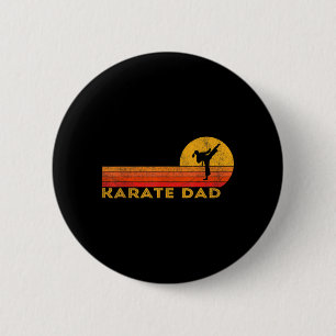 Funny Karate Dad Martial Arts Retro 6 Cm Round Badge