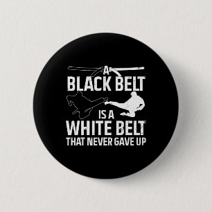 Funny Karate Design For Men Women Black Belt Marti 6 Cm Round Badge