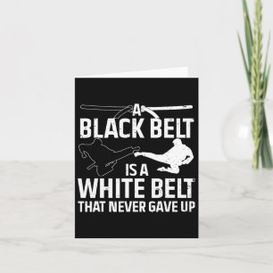 Funny Karate Design For Men Women Black Belt Marti Card