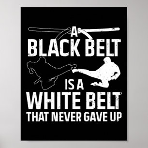 Funny Karate Design For Men Women Black Belt Marti Poster