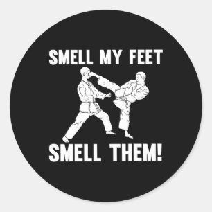 Funny Karate Design For Men Women Karate Martial A Classic Round Sticker