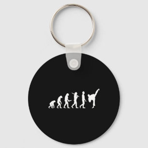 Funny Karate Evolution Gift For Martial Artists  Key Ring