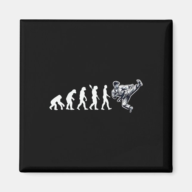 Funny Karate Evolution Martial Arts Lover Karate B Magnet (Front)