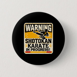 Funny Karate Fighter Martial Arts Shotokan Karatek 6 Cm Round Badge