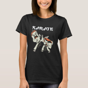 Funny Karate Fighting Tea Cups T-Shirt