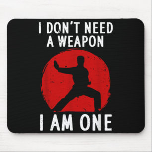 Funny Karate for Men Women Karate Black Belt Mouse Pad