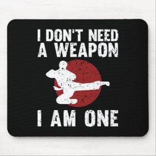 Funny Karate For Men Women Taekwondo Martial Arts Mouse Pad