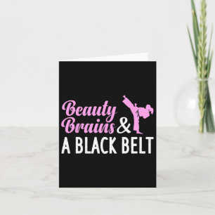 Funny Karate For Women Girl Taekwondo Martial Arts Card