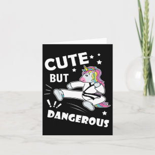 Funny Karate Girl Birthday Gift Shirt Cute But Dan Card