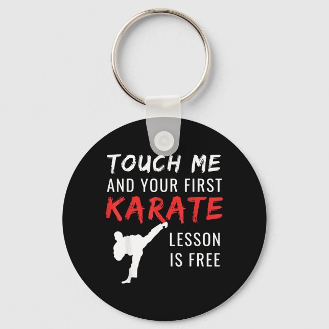 Funny Karate Key Ring (Front)