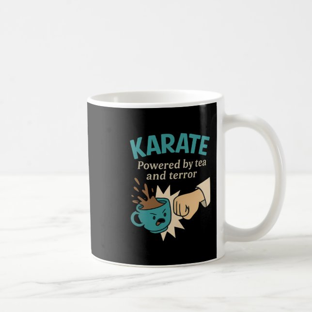 Funny Karate Martial Humour Powered  Coffee Mug (Right)