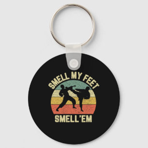 Funny Karate Smell My Feet Martial Arts Taekwondo Key Ring
