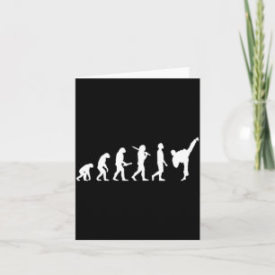 Funny Karate Taekwondo Evolution - Karateka Card