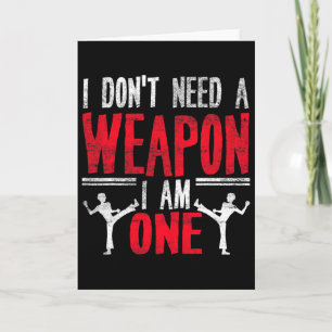 Funny Karate Taekwondo Joke Martial Arts Humor Card