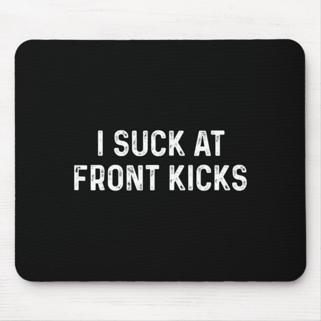Funny Karate Taekwondo Mouse Pad (Front)