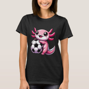 Funny Kawaii Axolotl Soccer T-Shirt