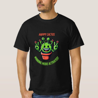 Funny Kawaii Cactus  – Happy Plant T-Shirt