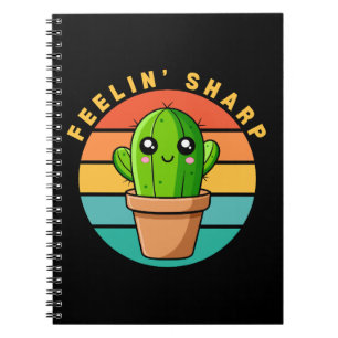 Funny Kawaii Cute Cactus Quote Notebook