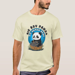 Funny Kawaii Ramen Panda  T-Shirt