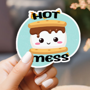 Funny Kawaii Smores Hot Mess
