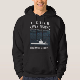 Funny Kayak Bass Fishing Kayaking Lover Kayak Angl Hoodie