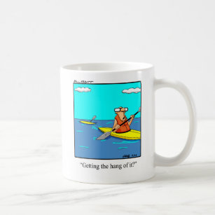 Funny Kayak Cartoon Mug