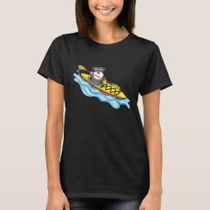 Funny Kayak Schnauzer T-shirt Kayak Dog Buddy