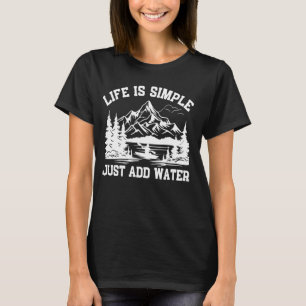 Funny Kayaking Design For Men Women Paddling Canoe T-Shirt