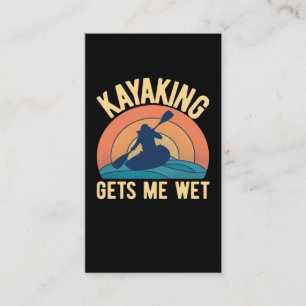 Funny Kayaking Humour Kayak Joke Business Card