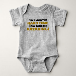 Funny Kayaking Jersey Bodysuit for Baby