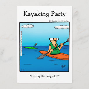 Funny Kayaking Party Invitations