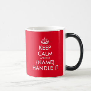 Funny Keep Calm colour changing morphing mug