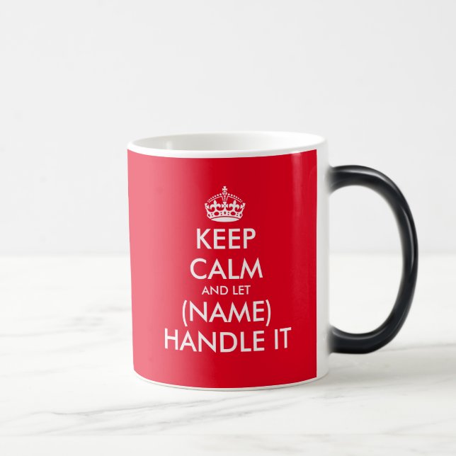 Funny Keep Calm colour changing morphing mug (Right)