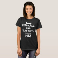 Funny keep calm  dog /pug quote