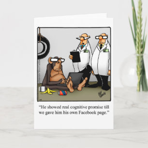 Funny Keep In Touch Greeting Card