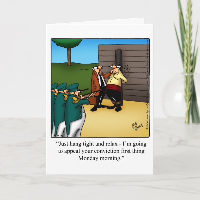 Funny Keeping In Touch Humour Greeting Card (Front)