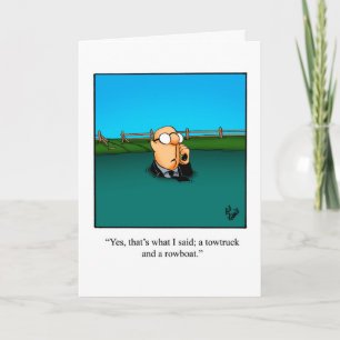Funny Keeping In Touch Humour Greeting Card