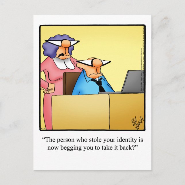 Funny "Keeping In Touch" Postcard (Front)