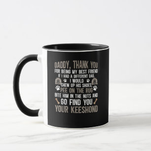 Funny Keeshond Dog For Keeshond Dad Mug