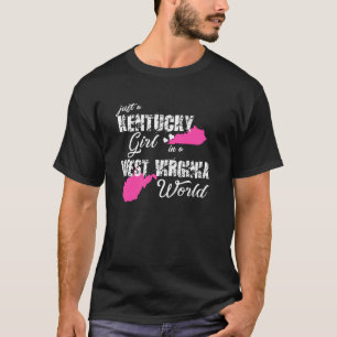Funny Kentucky Shirt Just A Kentucky Girl In A Wes